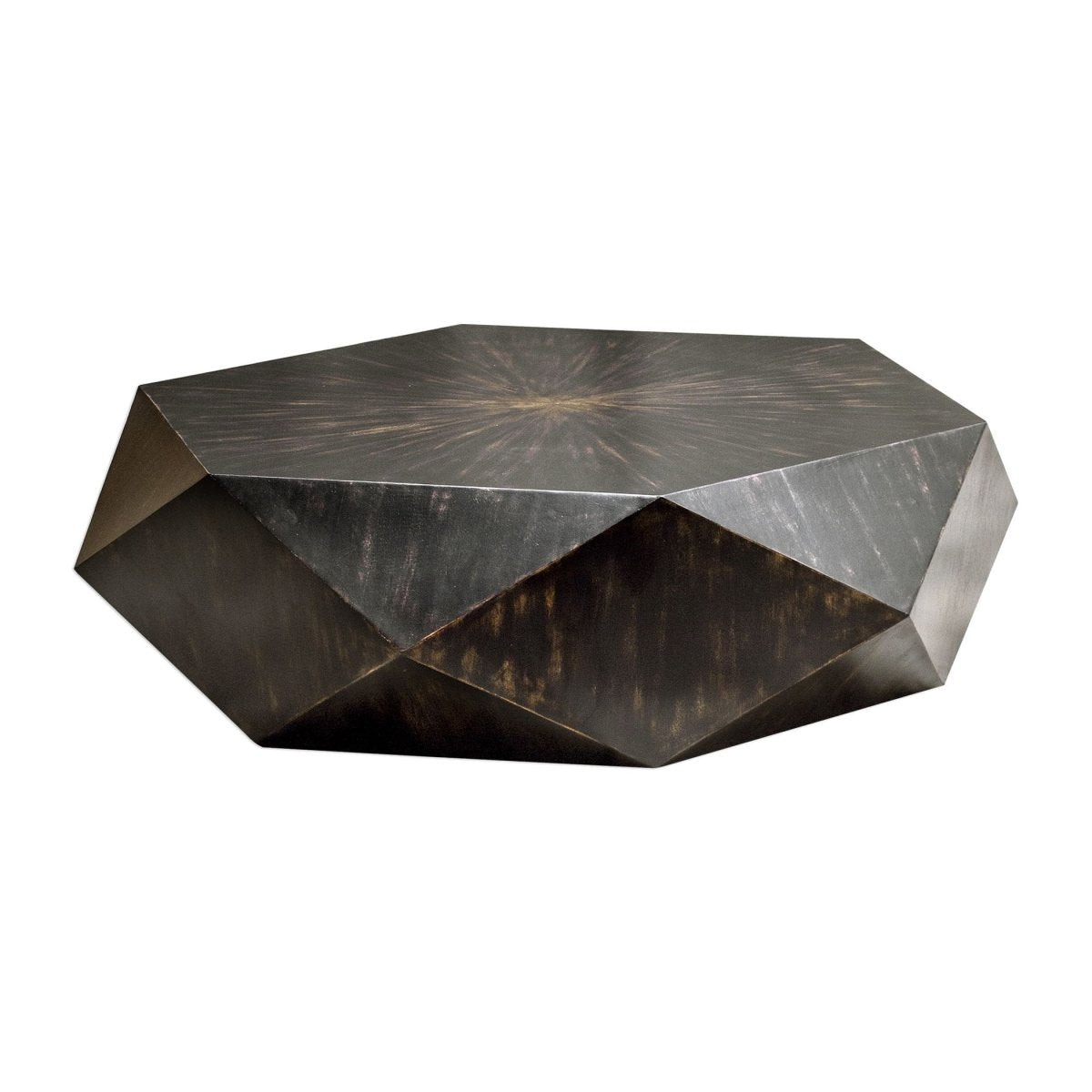 Volker Worn Black Coffee Table - Uttermost - Coffee Tables by Modest Hut