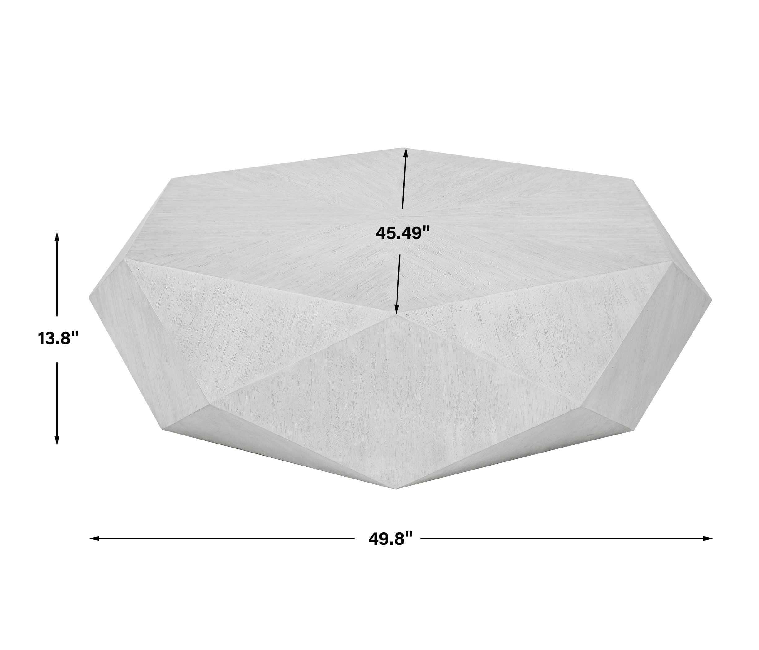 Volker White Geometric Table Uttermost