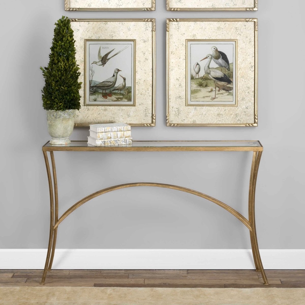 Alayna Gold Console Table - Uttermost - Console Tables by Modest Hut