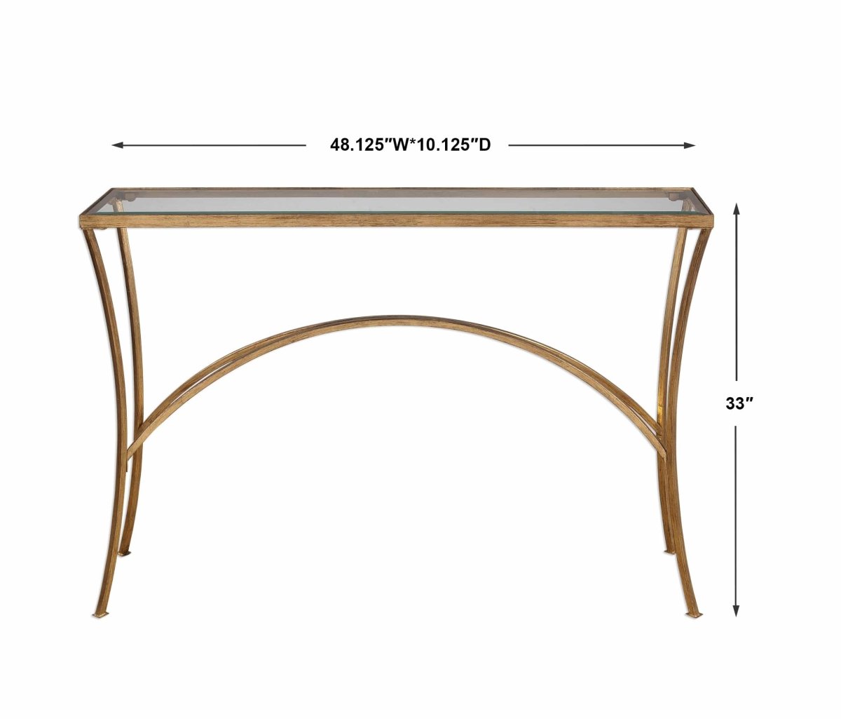 Alayna Gold Console Table - Uttermost - Console Tables by Modest Hut