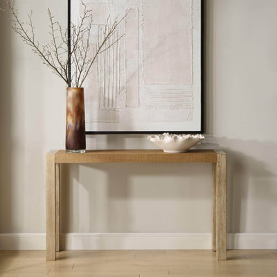 Bentley Grasscloth Console Table - Uttermost - Console Tables by Modest Hut