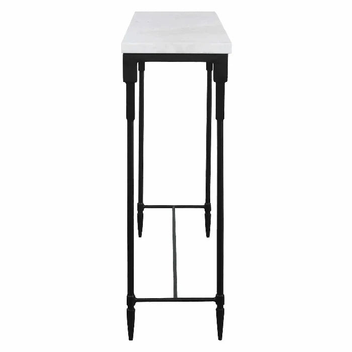 Bourges White Marble Console Table - Uttermost - Console Tables by Modest Hut