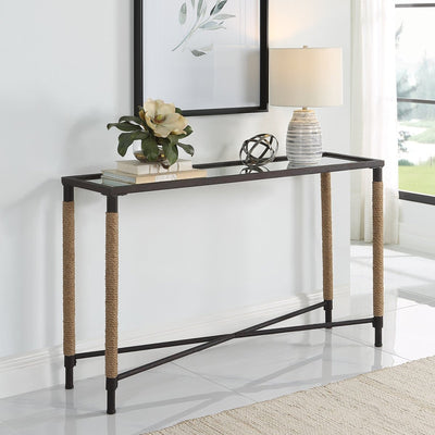 Braddock Coastal Console Table - Uttermost - Console Tables by Modest Hut