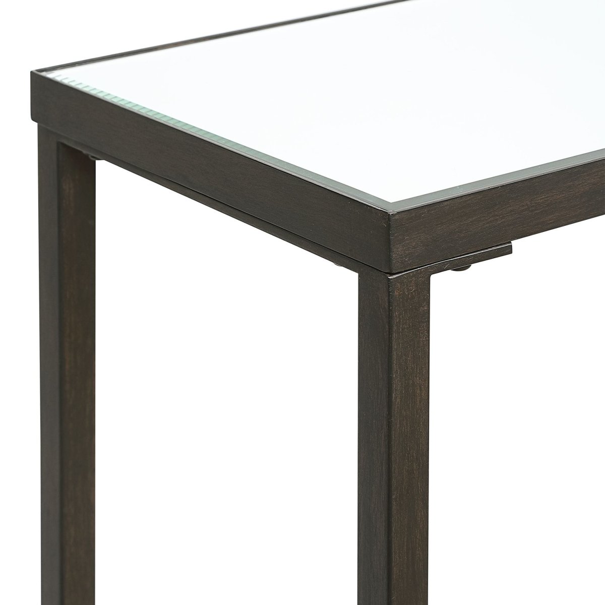 Haley Black Steel Console Table - Uttermost - Console Tables by Modest Hut