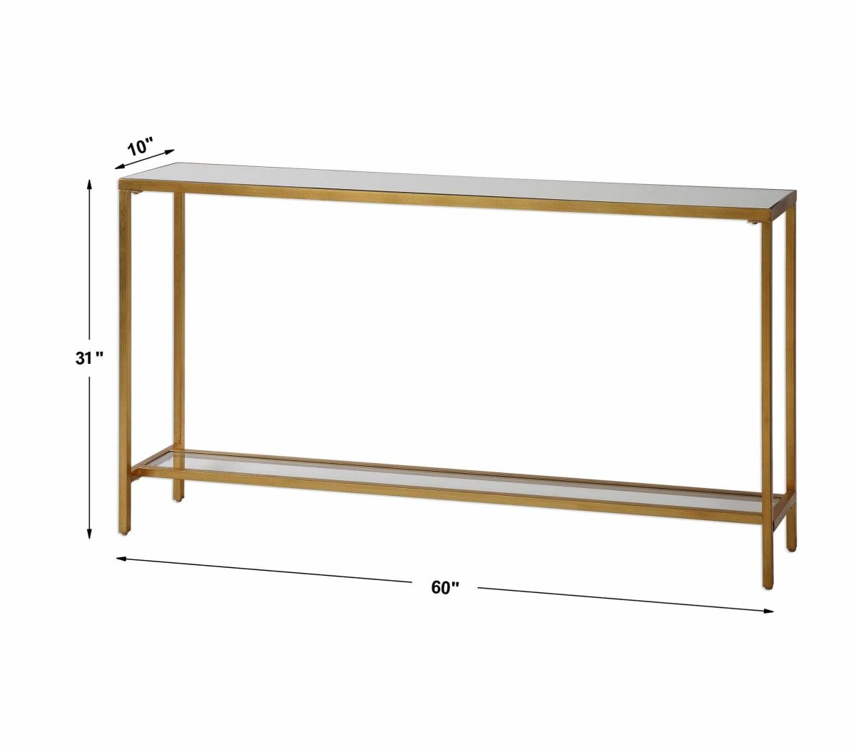 Haley Gold Console Table - Uttermost - Console Tables by Modest Hut