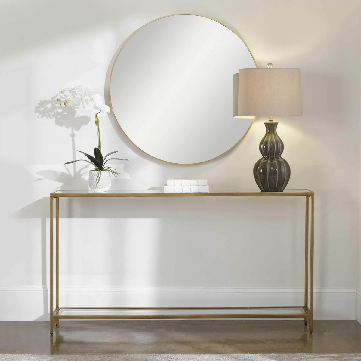 Iron Gold Console Table - Uttermost - Console Tables by Modest Hut