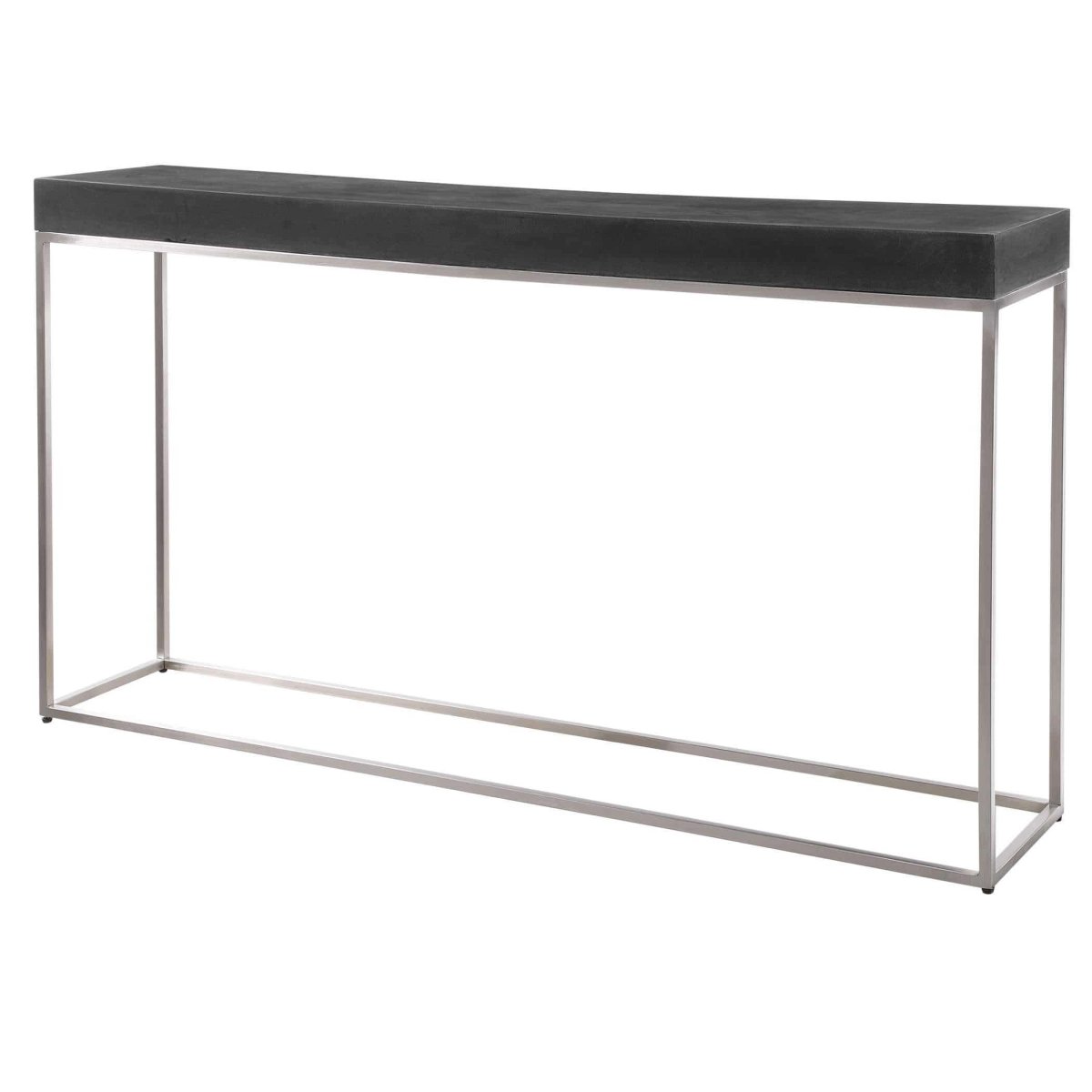 Jase | Black Concrete Console Table - Uttermost - Console Tables by Modest Hut