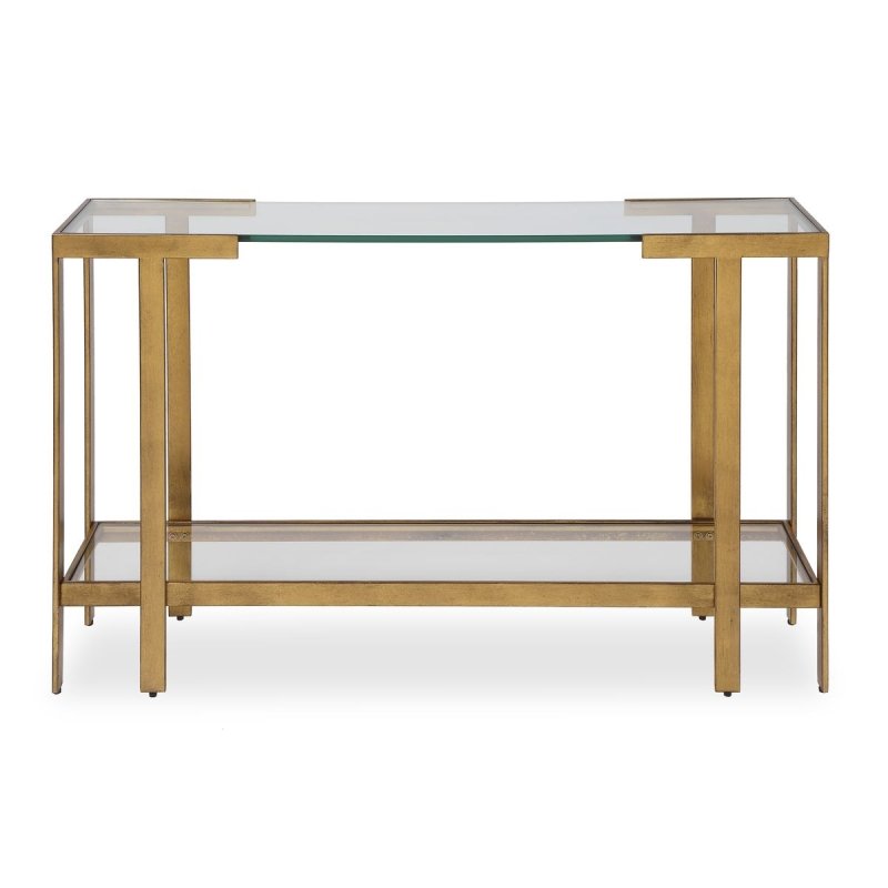 Kendrick gold leaf console table by Uttermost