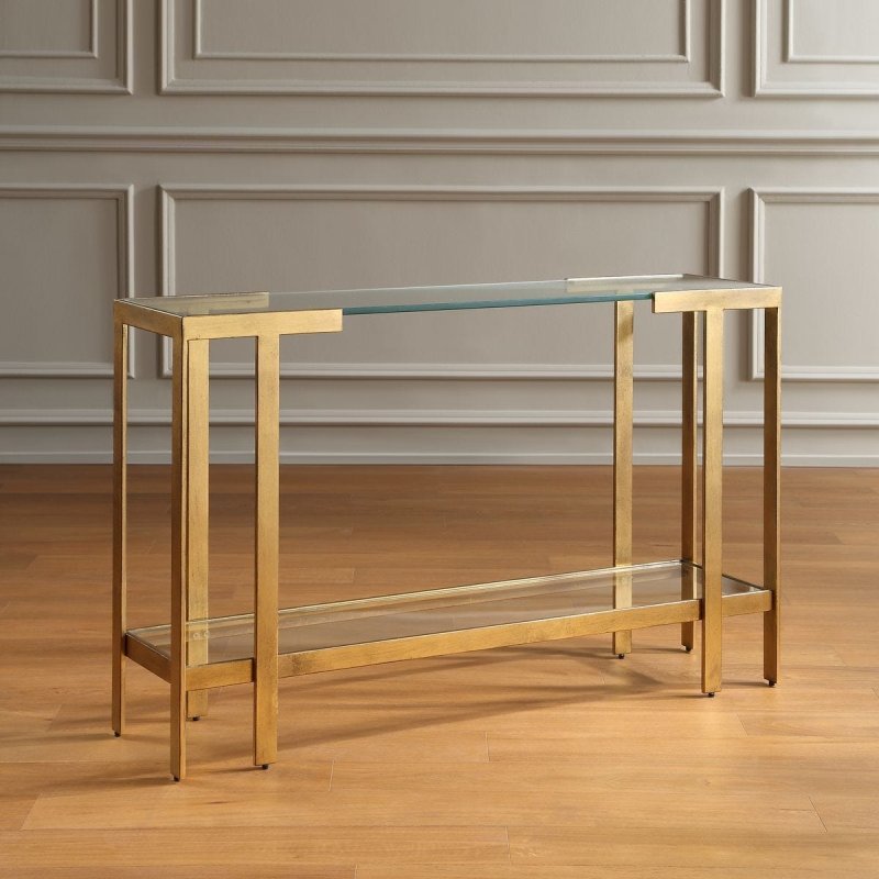 Kendrick console table shown in a paneled room setting