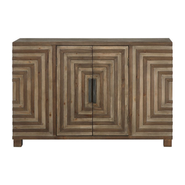 Layton Geometric Console Cabinet - Uttermost - Console Tables by Modest Hut