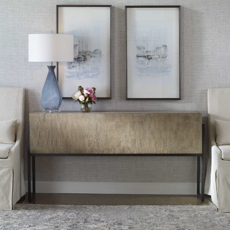 Nevis Mahogany Console Table - Uttermost - Console Tables by Modest Hut