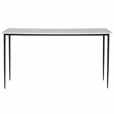 Nightfall White Marble Console Table - Uttermost - Console Tables by Modest Hut