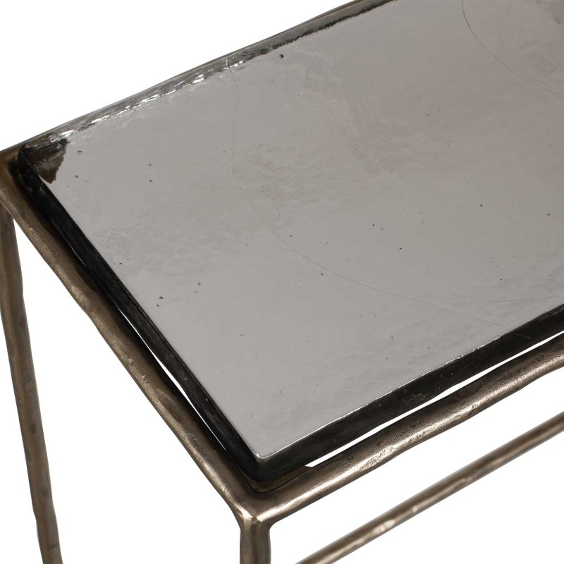 Ovard Minimalist Metal Console Table - Console Tables