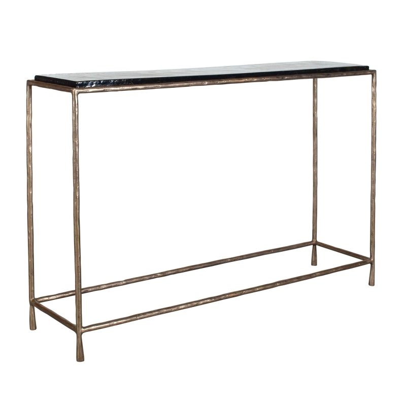 Ovard Minimalist Metal Console Table - Console Tables
