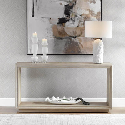 Prism Light Oak Console Table - Uttermost - Console Tables by Modest Hut