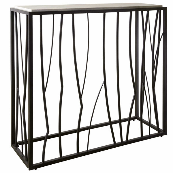Reed Travertine Console Table - Uttermost - Console Tables by Modest Hut