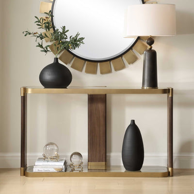 Ryles Glass Console Table - Uttermost - Console Tables by Modest Hut