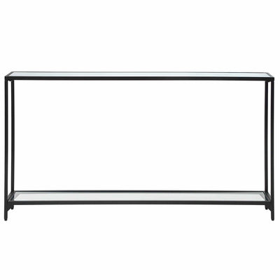Satin Black Iron Console Table - Uttermost - Console Tables by Modest Hut