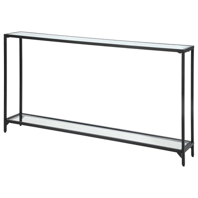 Satin Black Iron Console Table - Uttermost - Console Tables by Modest Hut