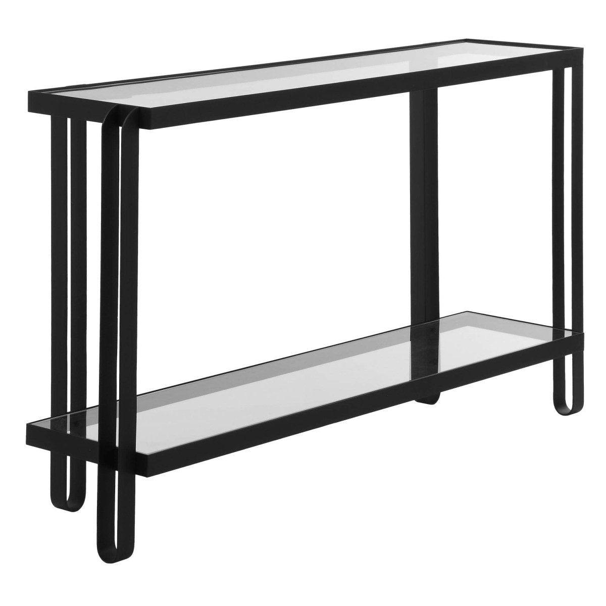 Shadow Black Iron Console Table - Uttermost - Console Tables by Modest Hut