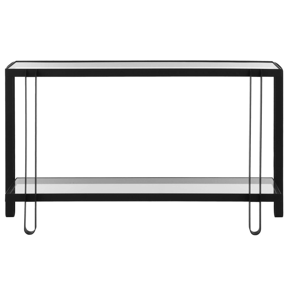 Shadow Black Iron Console Table - Uttermost - Console Tables by Modest Hut