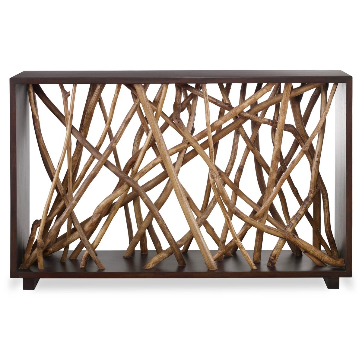 Teak Maze Console Table - Uttermost - Console Tables by Modest Hut