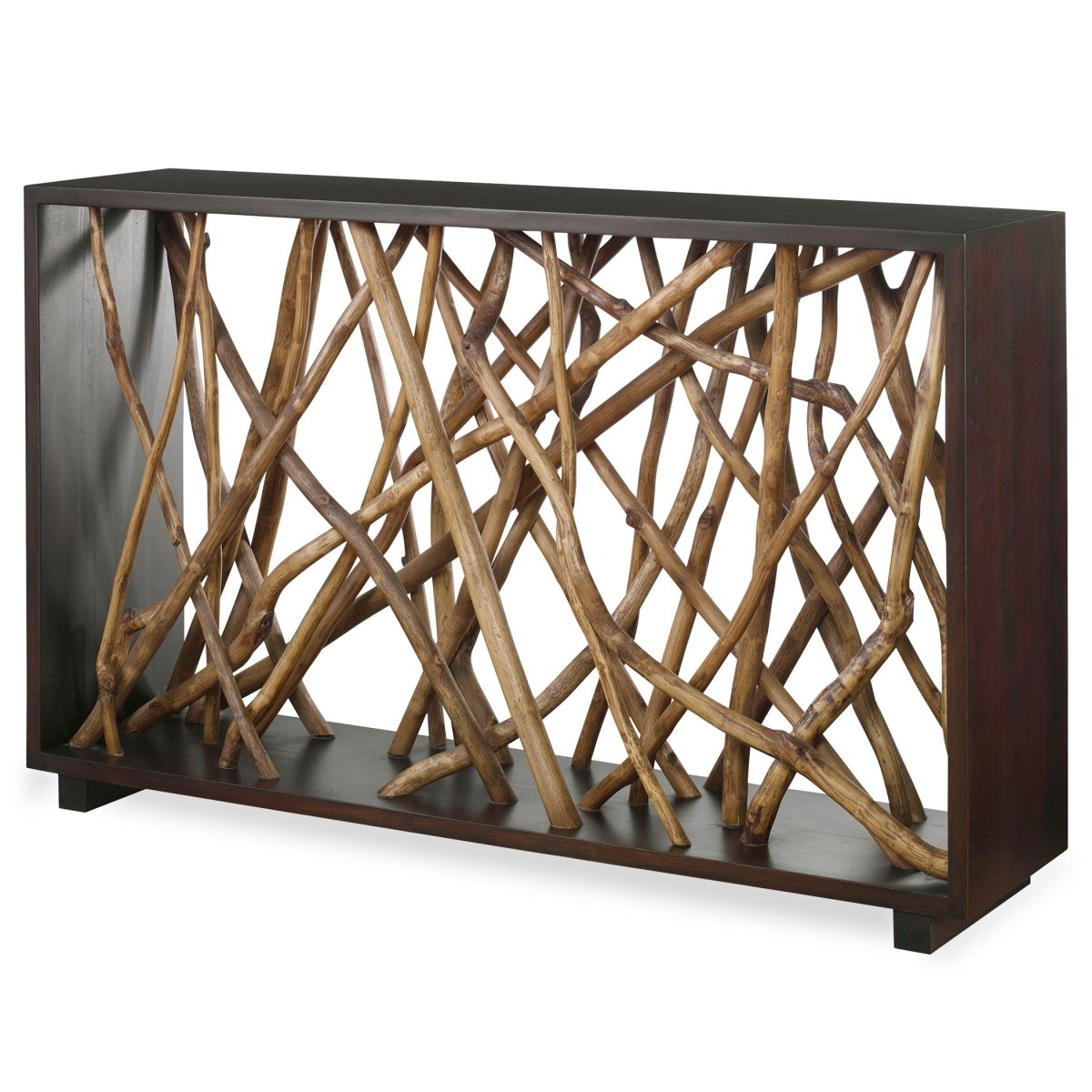 Teak Maze Console Table - Uttermost - Console Tables by Modest Hut