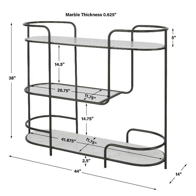 Trolly Bar Console - Uttermost - Console Tables by Modest Hut