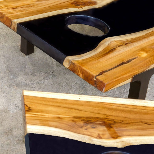 Clearwood Cornhole Game, Black, S/2 - Uttermost - Cornhole Game by Modest Hut