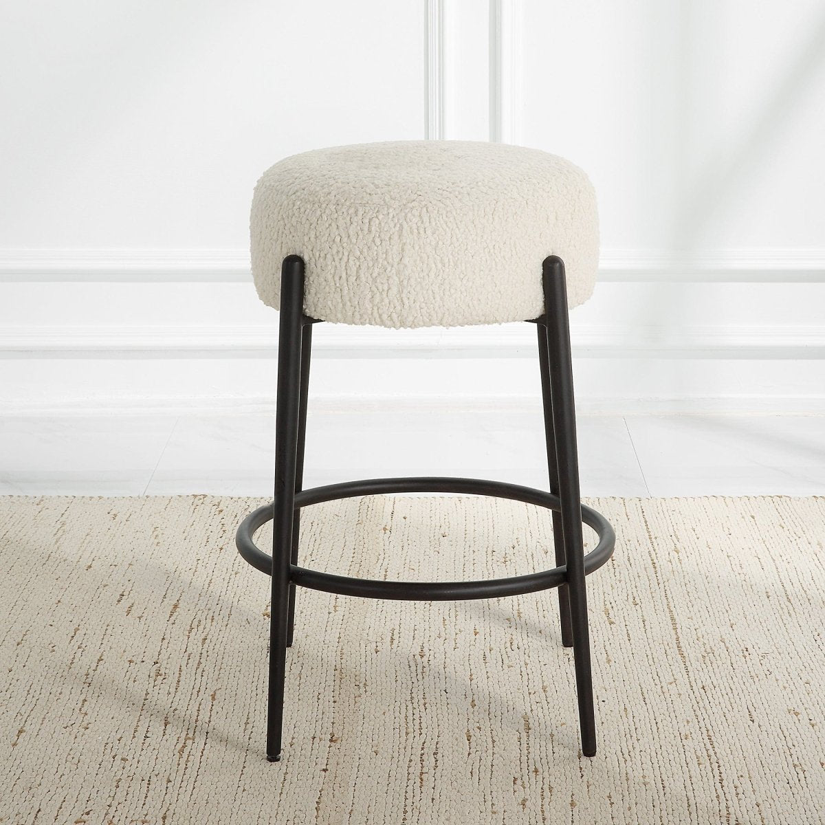 Arles Plush Counter Stool - Uttermost - Counter Stools by Modest Hut