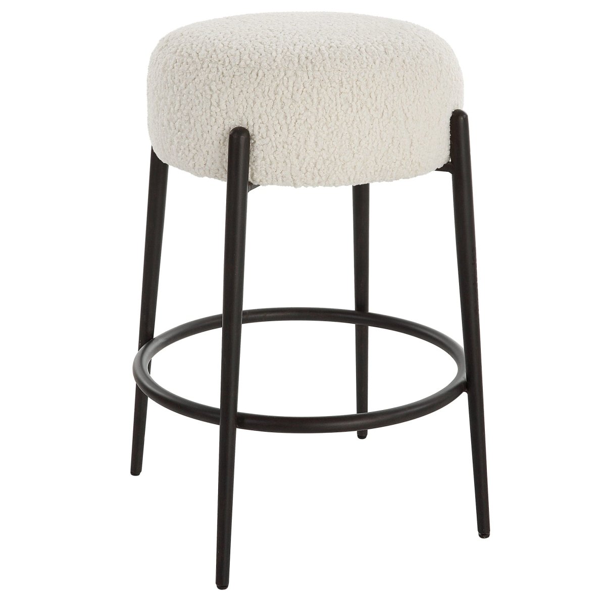 Arles Plush Counter Stool - Uttermost - Counter Stools by Modest Hut