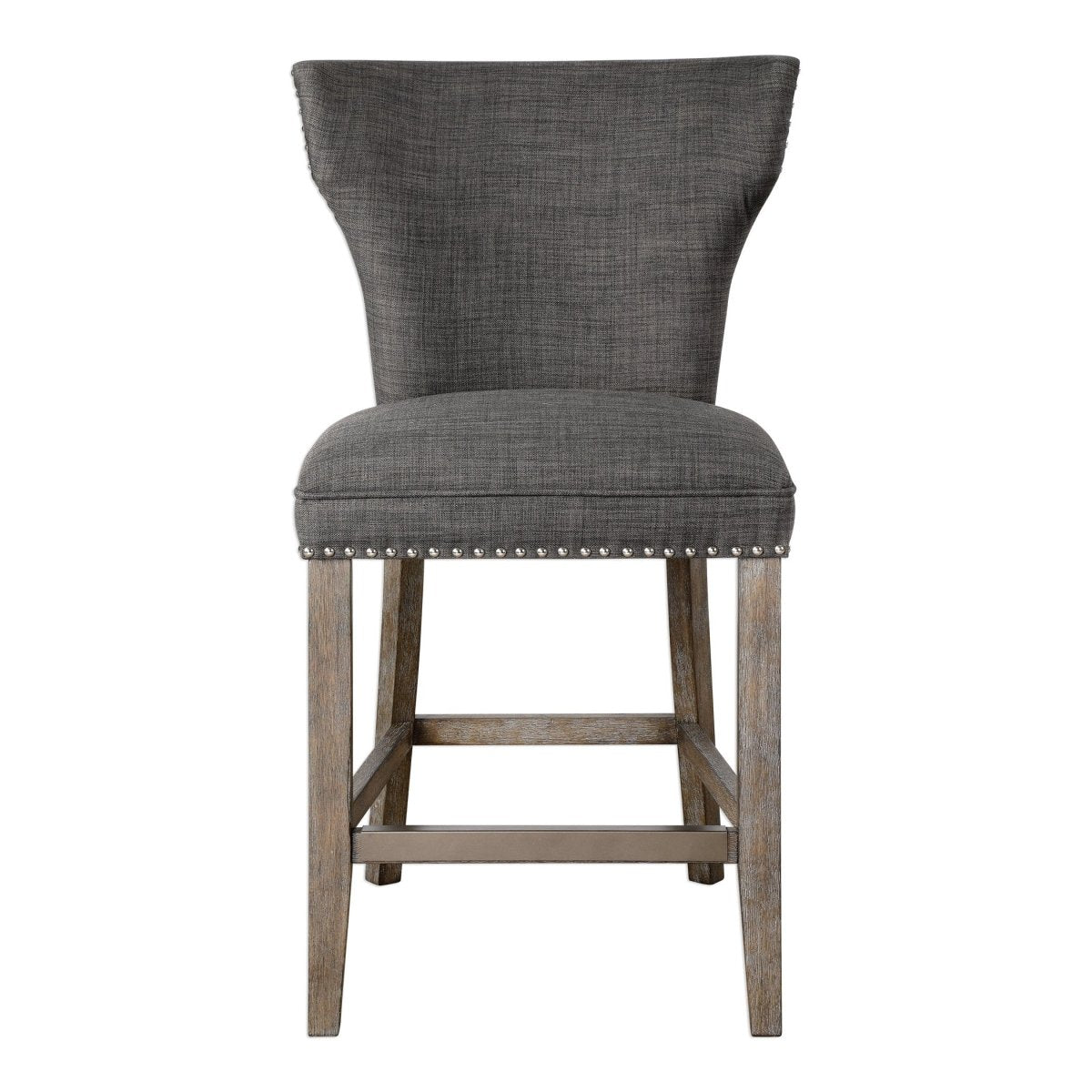 Arnaud Charcoal Counter Stool - Uttermost - Counter Stools by Modest Hut