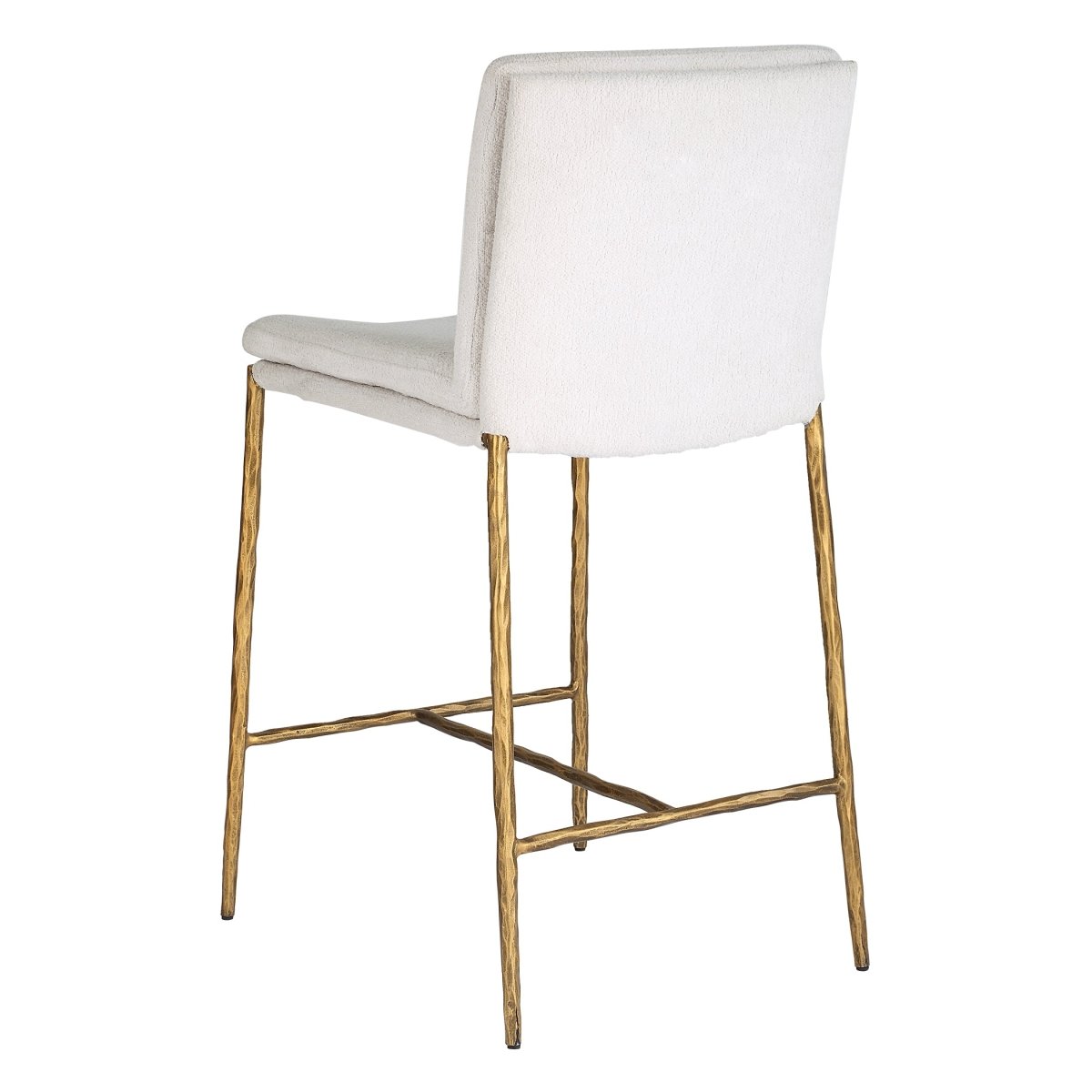 Ascend White Counter Stool - Uttermost - Counter Stools by Modest Hut