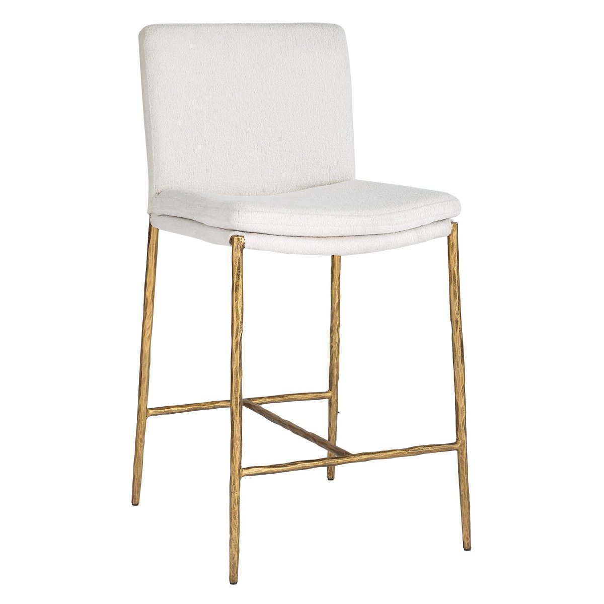 Ascend White Counter Stool - Uttermost - Counter Stools by Modest Hut