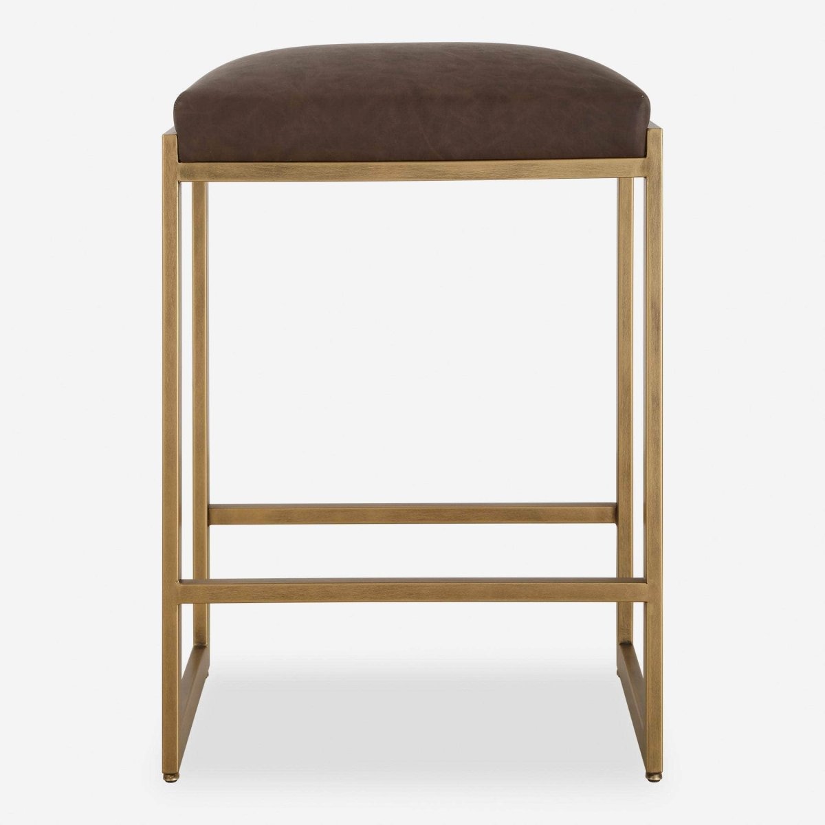 Atticus Gold Counter Stool - Uttermost - Counter Stools by Modest Hut