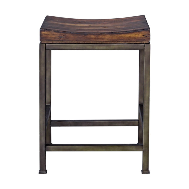Beck Hardwood Counter Stool - Uttermost - Counter Stools by Modest Hut