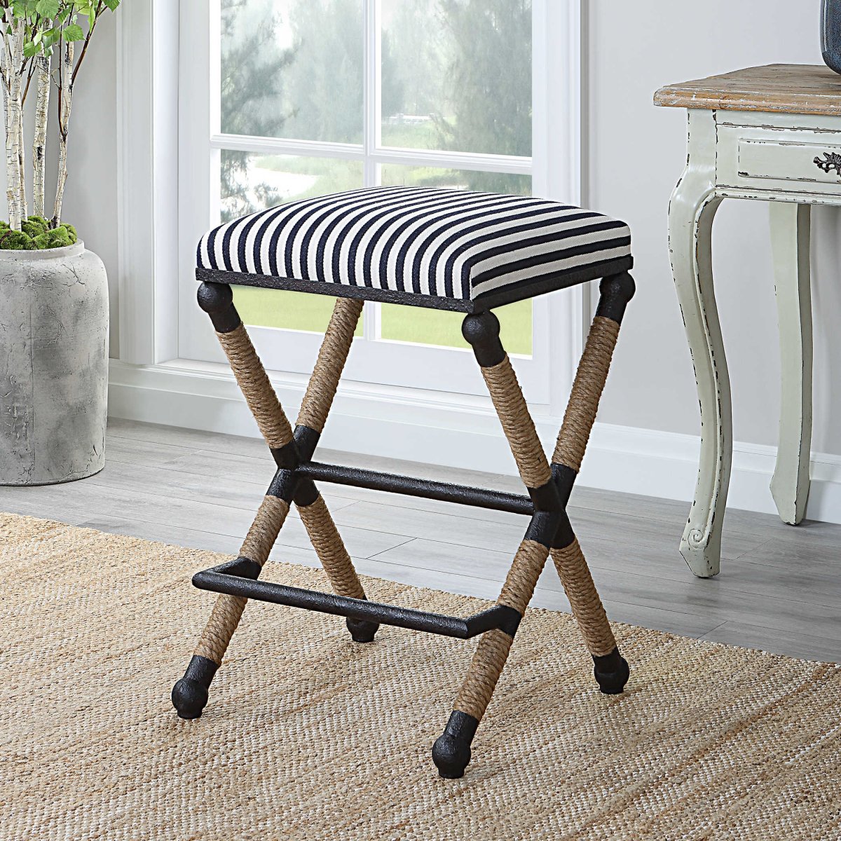 Braddock Coastal Counter Stool - Uttermost - Counter Stools by Modest Hut