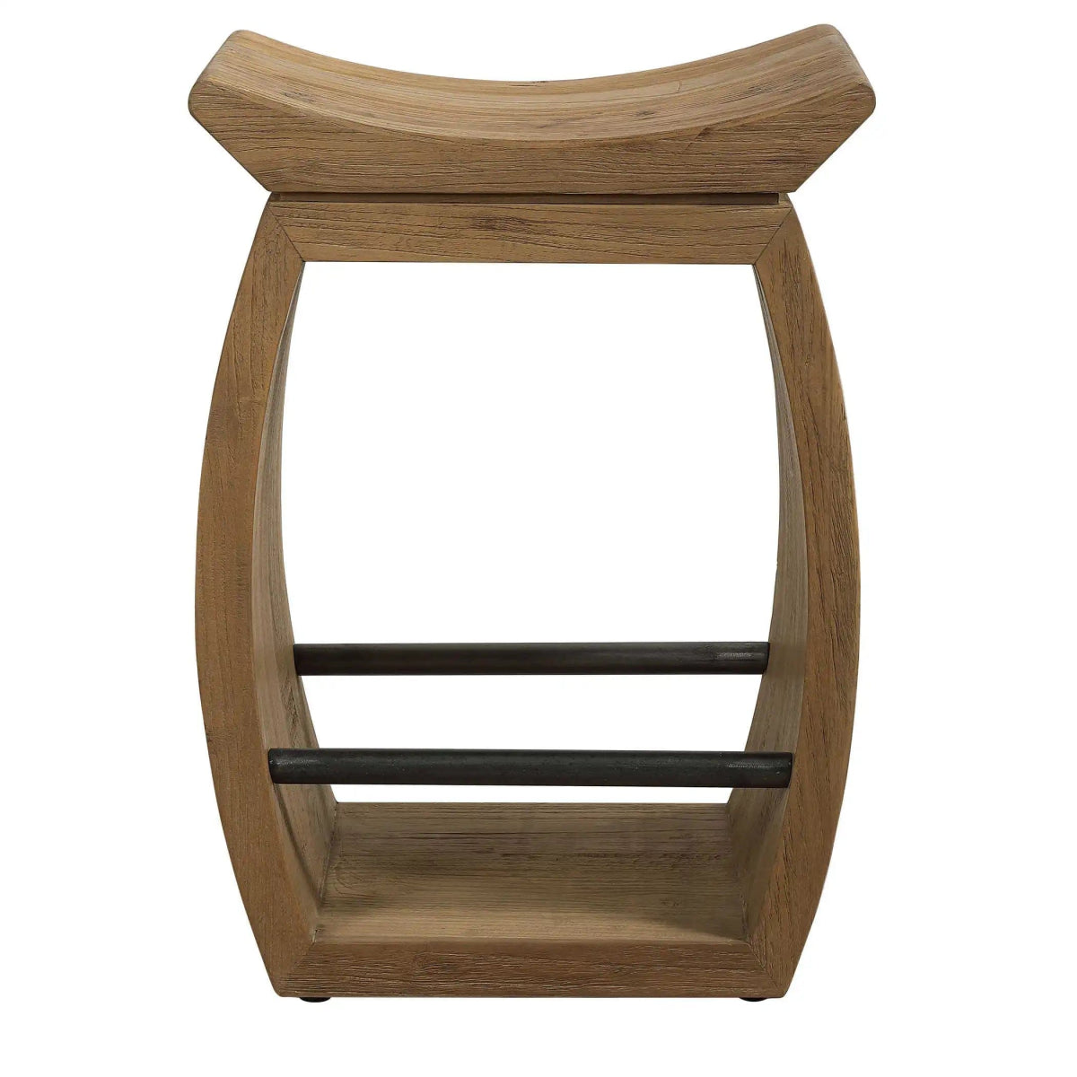 Connor Modern Wood Counter Stool - Uttermost - Counter Stools by Modest Hut