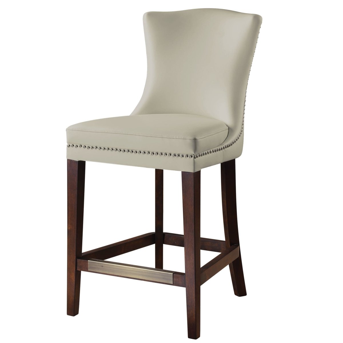 Dariela White Counter Stool - Uttermost - Counter Stools by Modest Hut