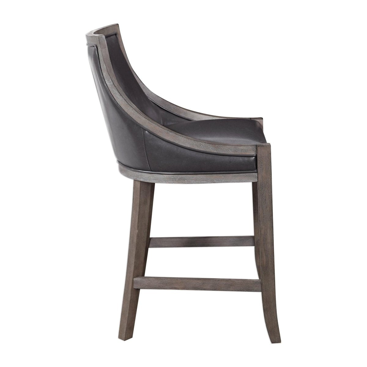 Elowen Leather Counter Stool - Uttermost - Counter Stools by Modest Hut