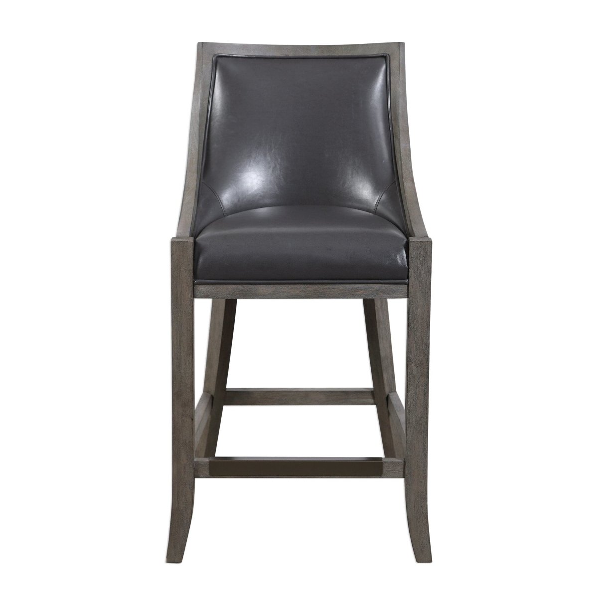 Elowen Leather Counter Stool - Uttermost - Counter Stools by Modest Hut