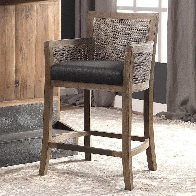 Encore Counter Stool, Gray - Uttermost - Counter Stools by Modest Hut