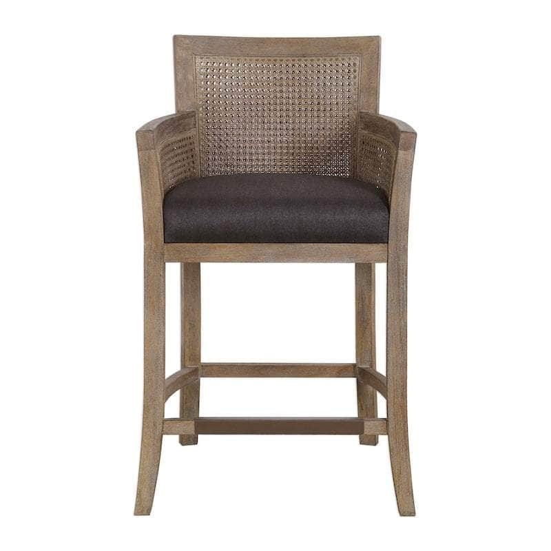 Encore Counter Stool, Gray - Uttermost - Counter Stools by Modest Hut