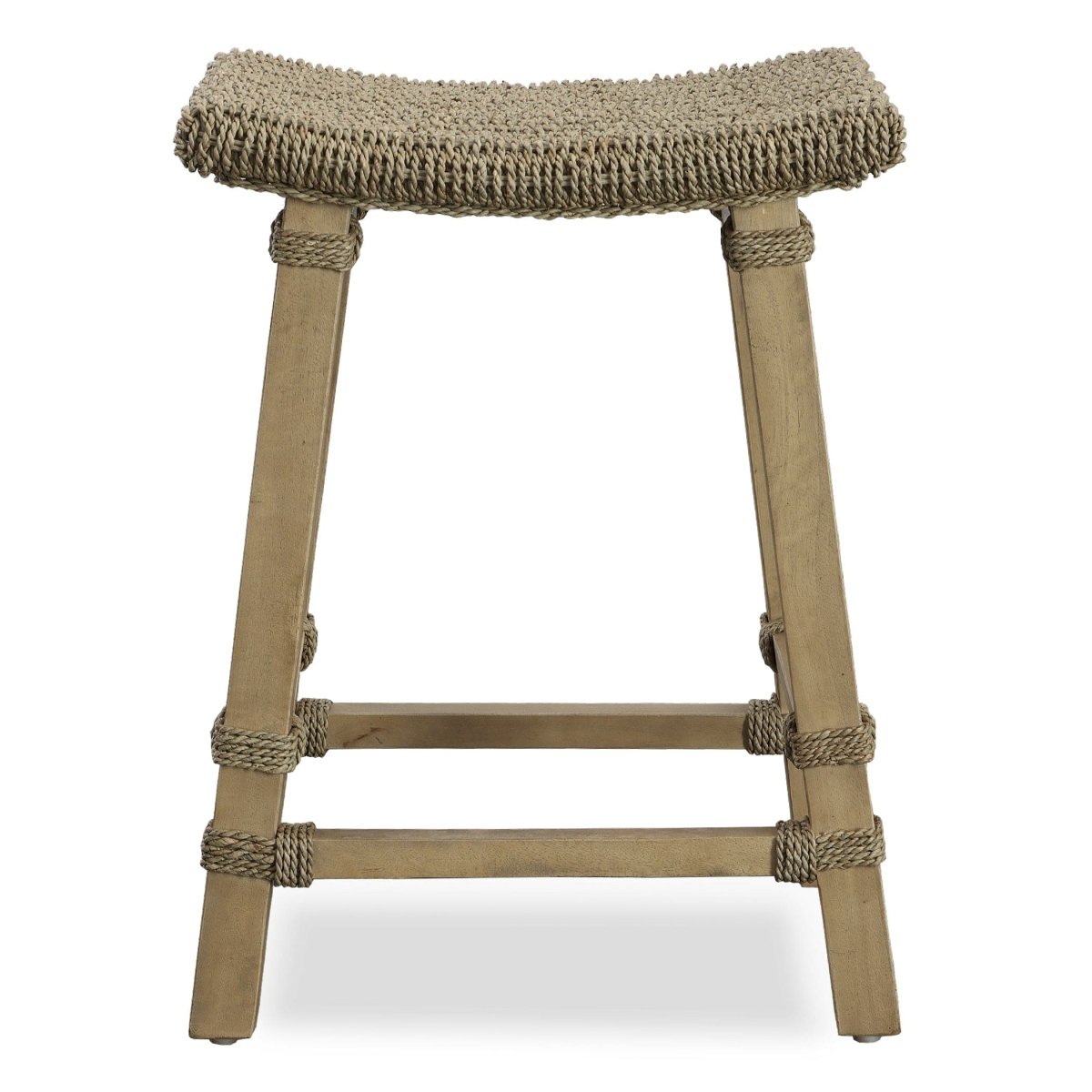 Everglade Sea Grass Counter Stool - Uttermost - Counter Stools by Modest Hut