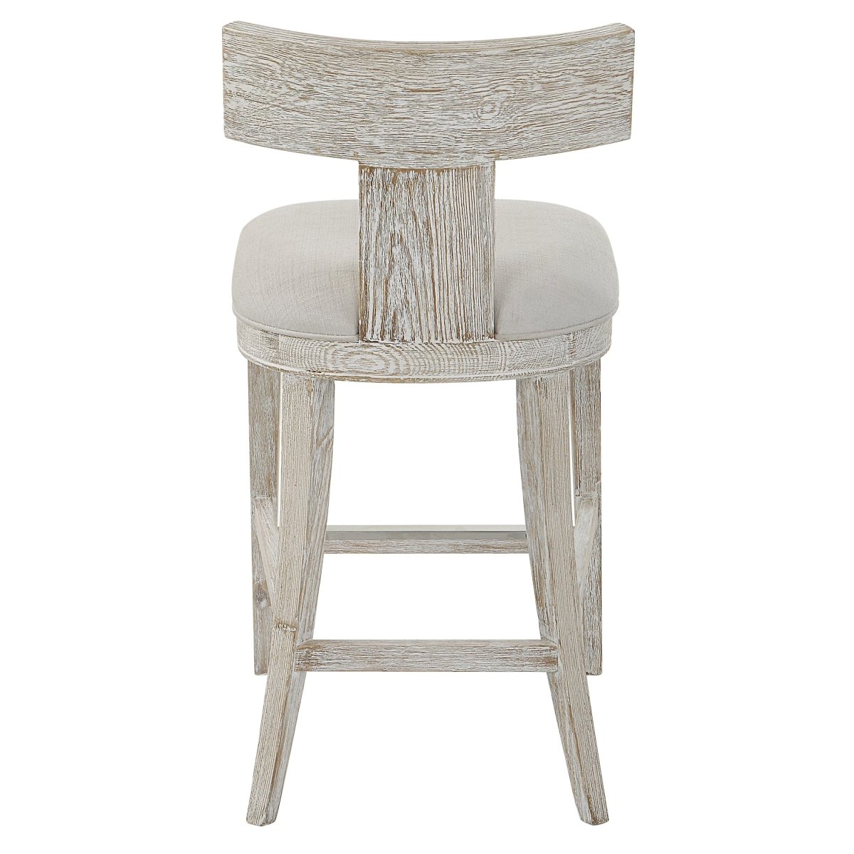 Idris White Counter Stool - Uttermost - Counter Stools by Modest Hut