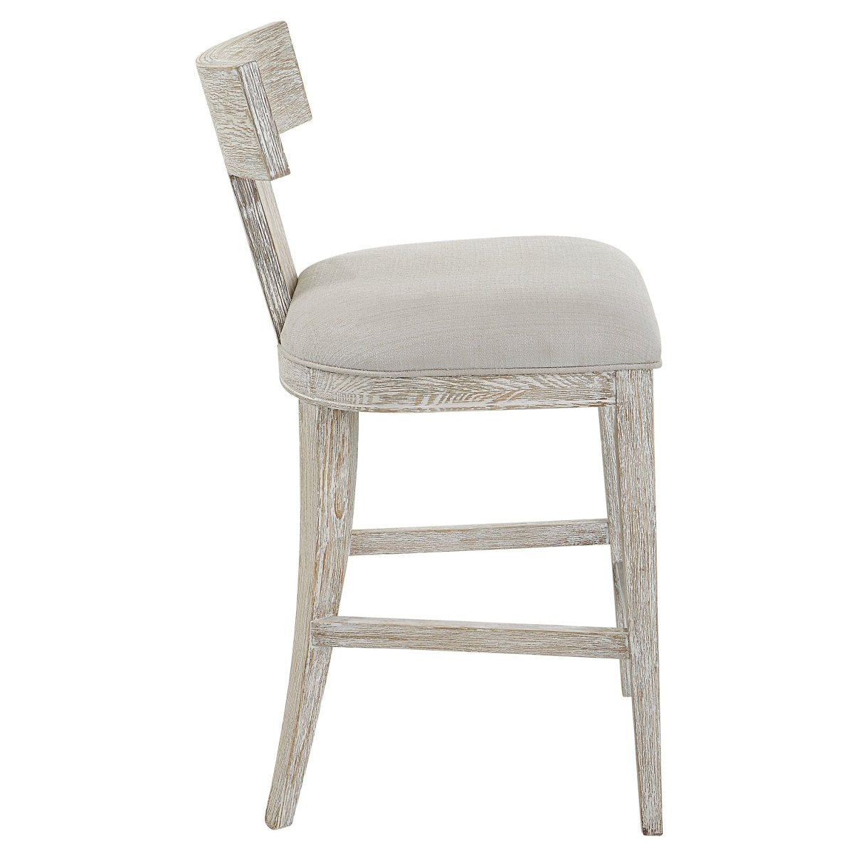 Idris White Counter Stool - Uttermost - Counter Stools by Modest Hut