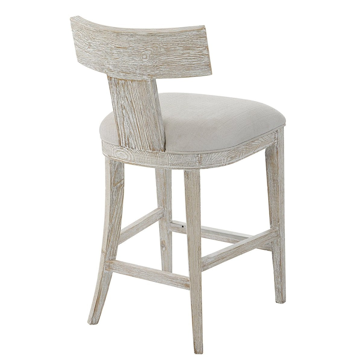 Idris White Counter Stool - Uttermost - Counter Stools by Modest Hut