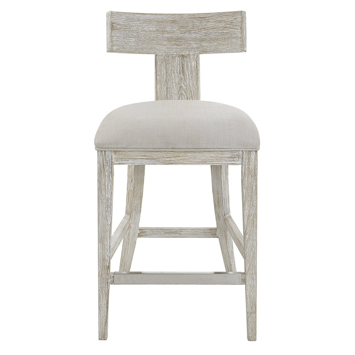 Idris White Counter Stool - Uttermost - Counter Stools by Modest Hut