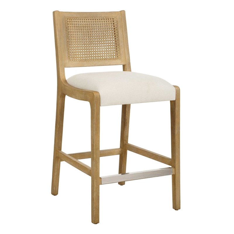 Interweave Coastal Rattan Counter Stool - Bar Stools