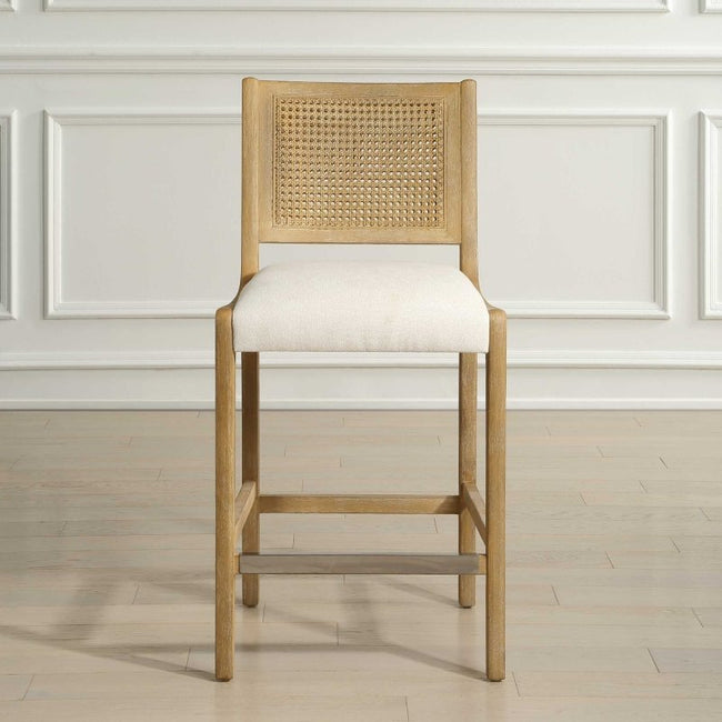 Interweave Coastal Rattan Counter Stool - Bar Stools